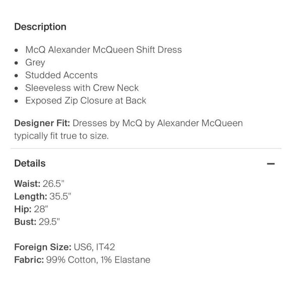 alexander mcqueen authentic Black Denim Jean Tank Bodycon Mini Dress 42 Small - Picture 4 of 10